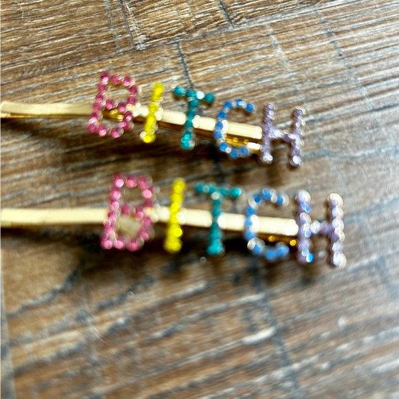 B*TCH hair barrettes - Picture 2 of 5